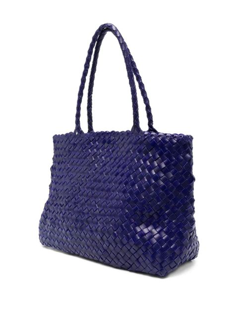 DRAGON DIFFUSION braided handle tote bag - Blue
