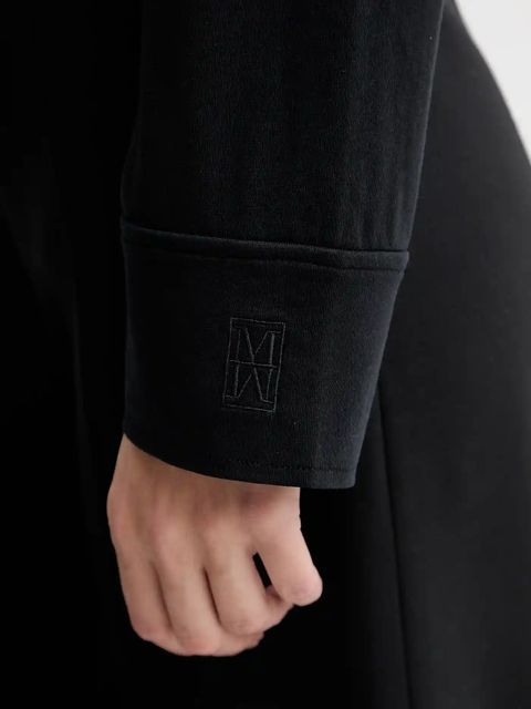 Marc O'Polo koszula damska kolor granatowy regular z kołnierzykiem klasycznym 508200152201