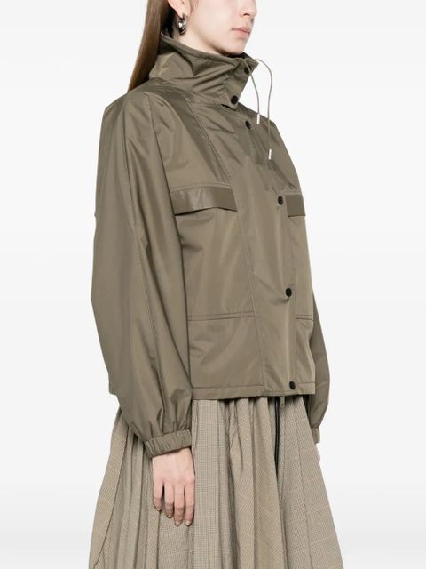 Yves Salomon high-neck jacket - Green