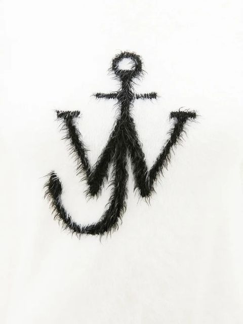 JW Anderson JW Anchor print textured jumper - White