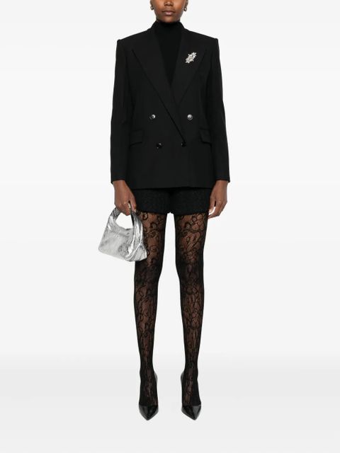 Maje Vayra crystal-embellished double-breasted blazer - Black - zdjęcie produktu nr 2