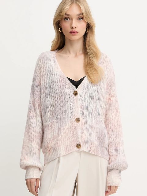 Marciano by Guess kardigan z wełną ABIR damski kolor różowy lekki 5BGR32 5743Z - zdjęcie produktu nr 1