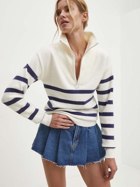 Answear Lab sweter z kaszmirem kolor biały