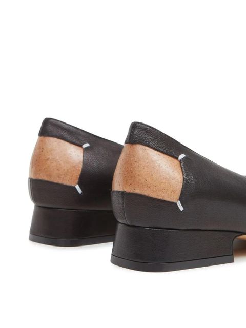 Maison Margiela Décortiqué four-stitch ballerina shoes - Black