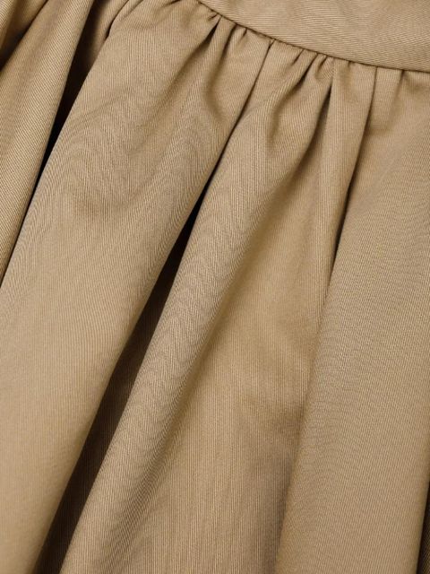 Self-Portrait pleated asymmetric skirt - Neutrals