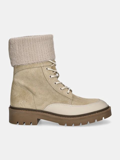 Calvin Klein Jeans botki COMBAT MID LACE UP BOOT WL