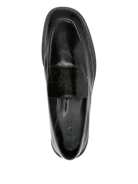 Alysi leather loafers - Black
