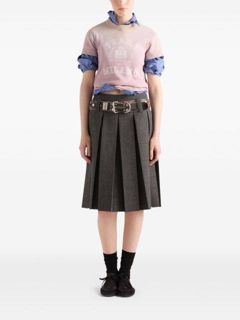 Prada logo-print T-shirt - Purple - zdjęcie produktu nr 2