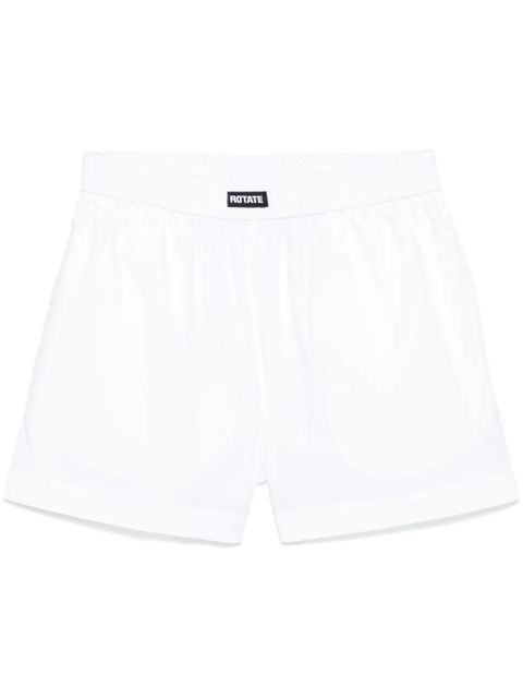 ROTATE BIRGER CHRISTENSEN poplin boxer shorts - White - zdjęcie produktu nr 1