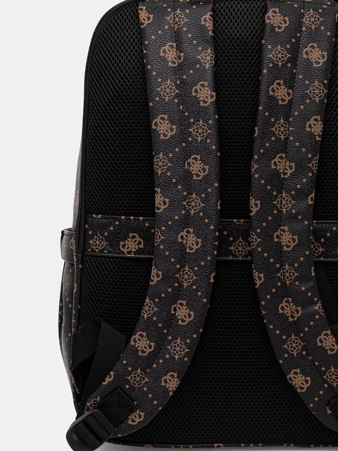 Guess plecak SILIA damski kolor brązowy duży wzorzysty TWGP98 90033