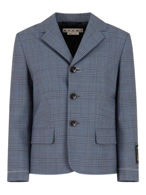 Marni checked blazer - Blue - zdjęcie produktu nr 1