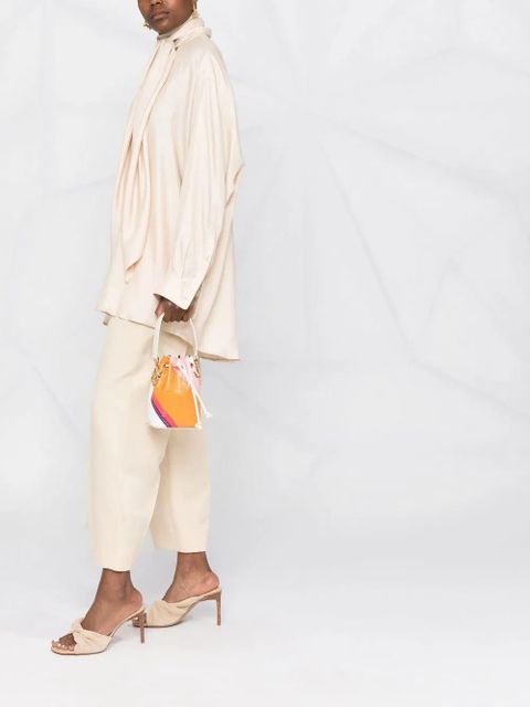 FENDI small Mon Tresor bucket bag - White - zdjęcie produktu nr 2