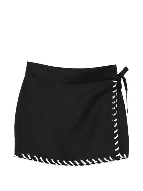 Simkhai tie-waist mini skirt - Black - zdjęcie produktu nr 1