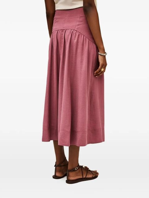 Ba&Sh Donia eyelet-embellished drawstring skirt - Pink