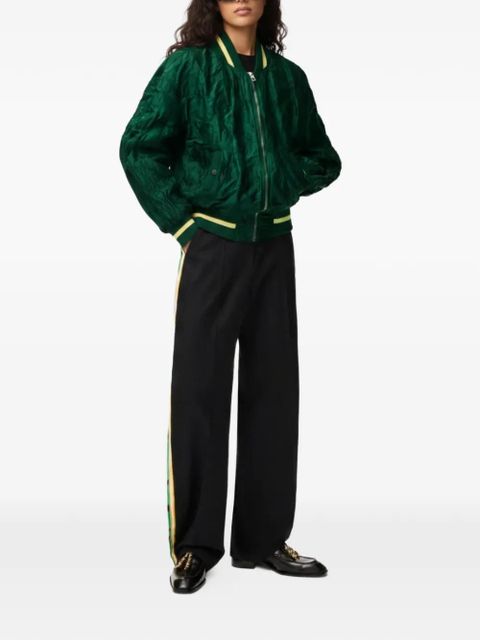 LOEWE crinkled bomber jacket - Green - zdjęcie produktu nr 2