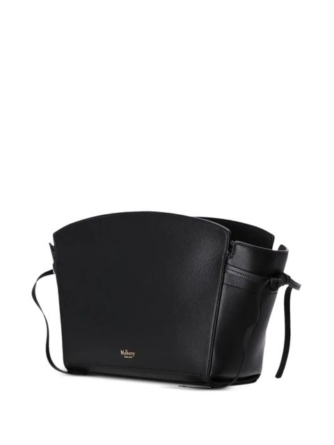 Mulberry micro Clovelly logo-stamp cross body bag - Black