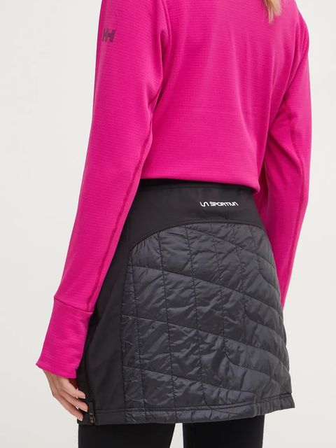 LA Sportiva spódnica sportowa Warm Up Primaloft kolor czarny mini prosta ZASM005