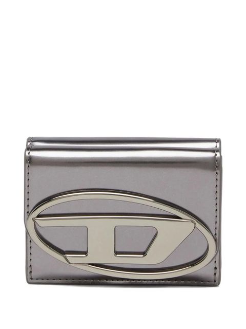 Diesel mirrored leather tri-fold wallet - Grey - zdjęcie produktu nr 1