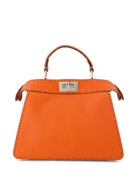 FENDI small Peekaboo ISeeU tote bag - Orange - zdjęcie produktu nr 1