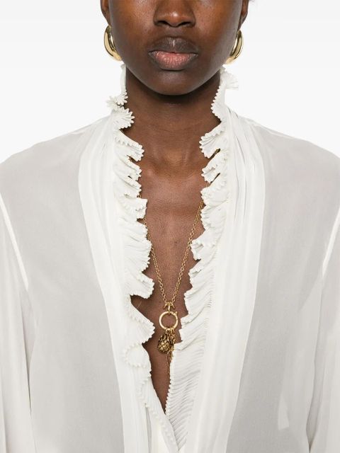 TOM FORD ruffle-detailed blouse - White
