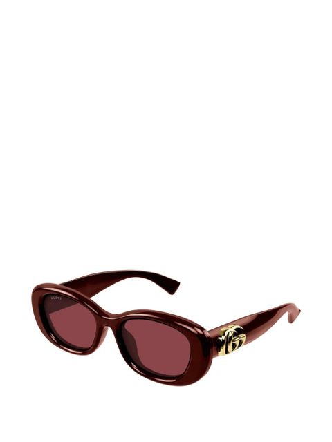 Gucci Eyewear oval-frame sunglasses - Red - zdjęcie produktu nr 2