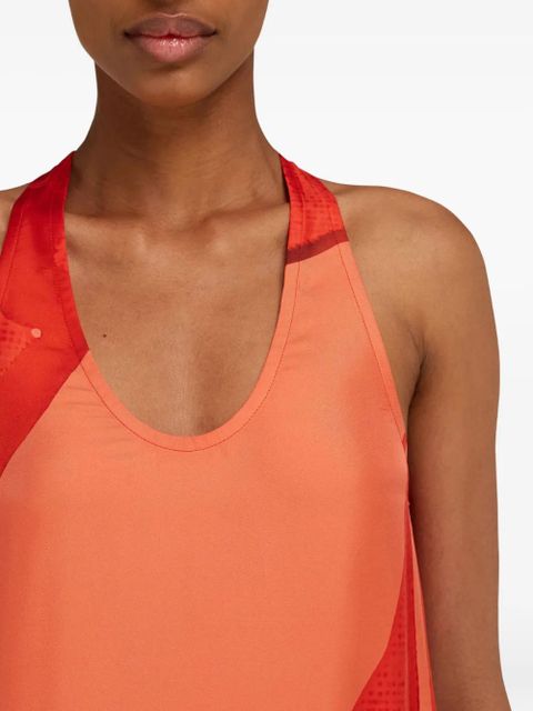 Ferragamo carp-motif silk maxi dress - Red