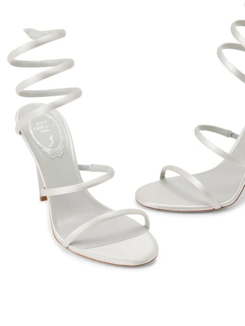 René Caovilla Cleo satin sandals - Grey