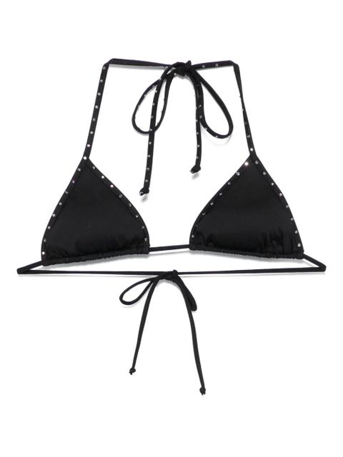 MC2 Saint Barth rhinestone-embellished bikin top - Black - zdjęcie produktu nr 1