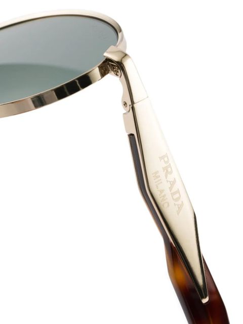 Prada Eyewear oval-frame sunglasses - Gold