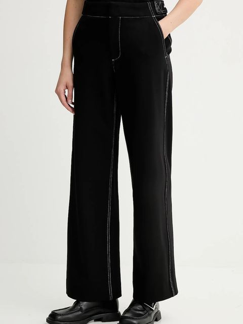 Rag & Bone spodnie damskie kolor czarny proste high waist RE0H25F71PW - zdjęcie produktu nr 1