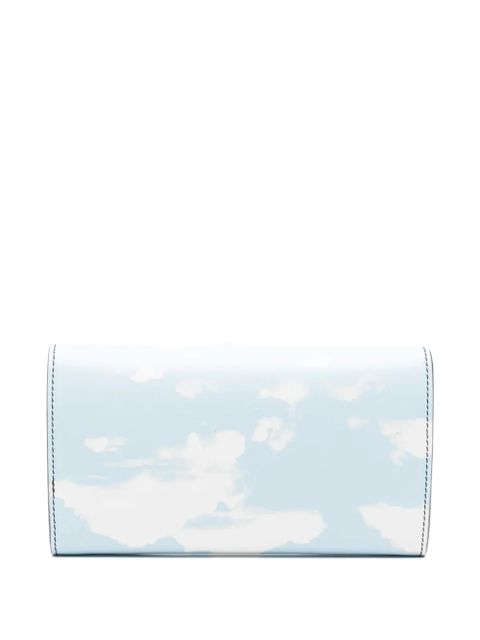 Moschino cloud-print chain wallet - Blue - zdjęcie produktu nr 2