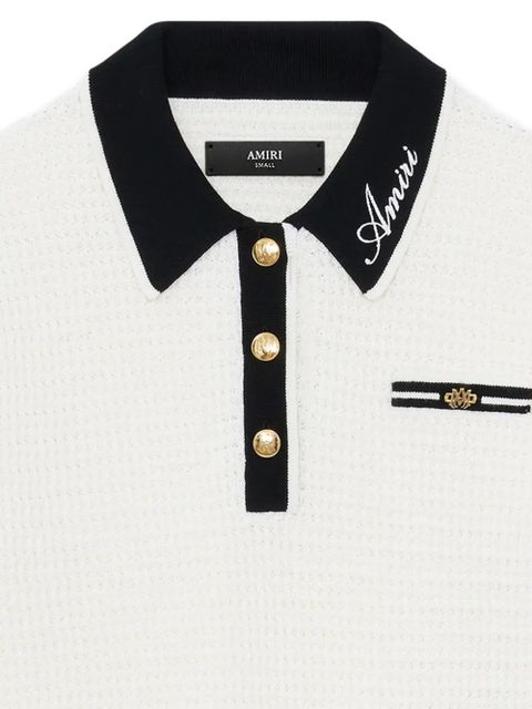 AMIRI button logo polo - White - zdjęcie produktu nr 2