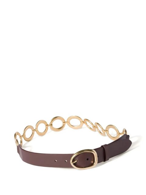 Miu Miu logo-engraved belt - Brown - zdjęcie produktu nr 1
