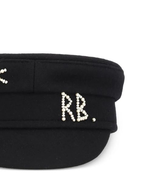 Ruslan Baginskiy beaded beret hat - Black - zdjęcie produktu nr 2