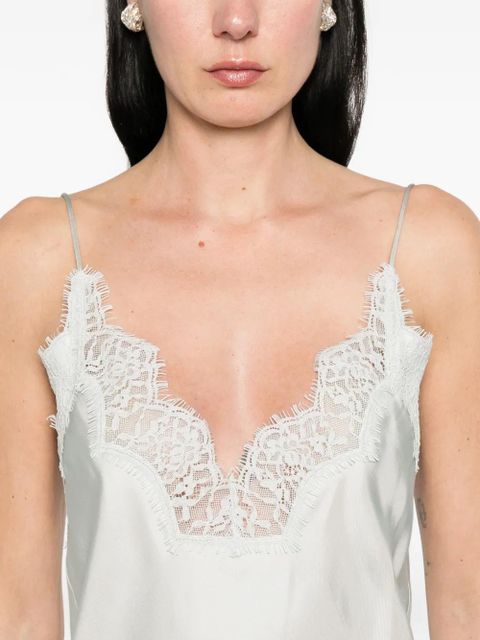 Róhe lace-detail midi dress - Blue