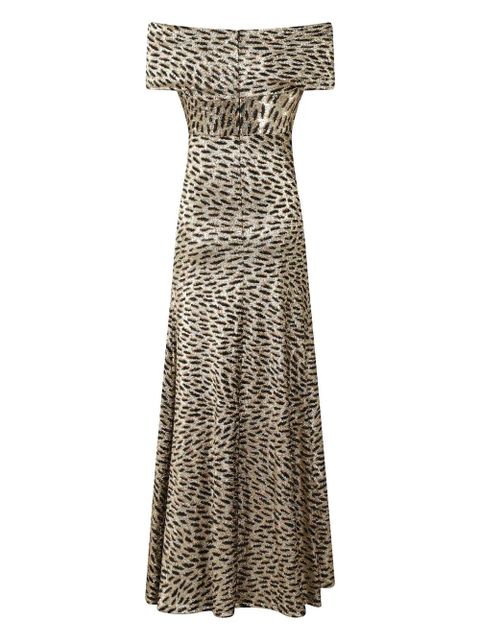 Rabanne leopard-print dress - Brown - zdjęcie produktu nr 2
