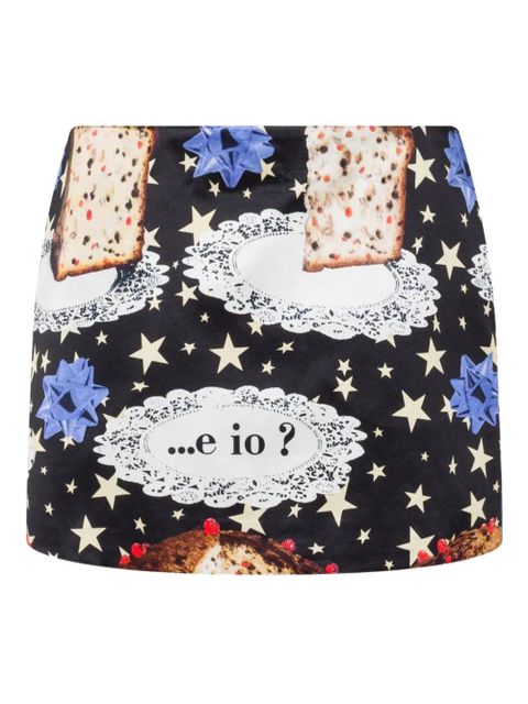 Moschino printed mini skirt - Black - zdjęcie produktu nr 1