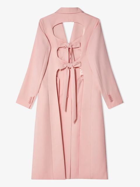 Simone Rocha cut-out bow-detail coat - Pink - zdjęcie produktu nr 2