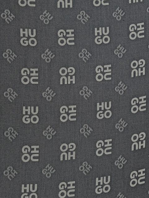 HUGO chusta damska kolor granatowy wzorzysta 50517684 - zdjęcie produktu nr 2