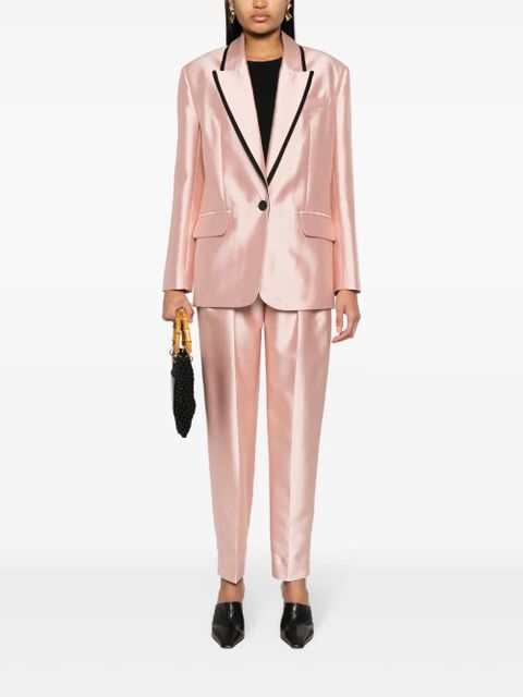 ZIMMERMANN contrasting-trim single-breasted blazer - Pink - zdjęcie produktu nr 2