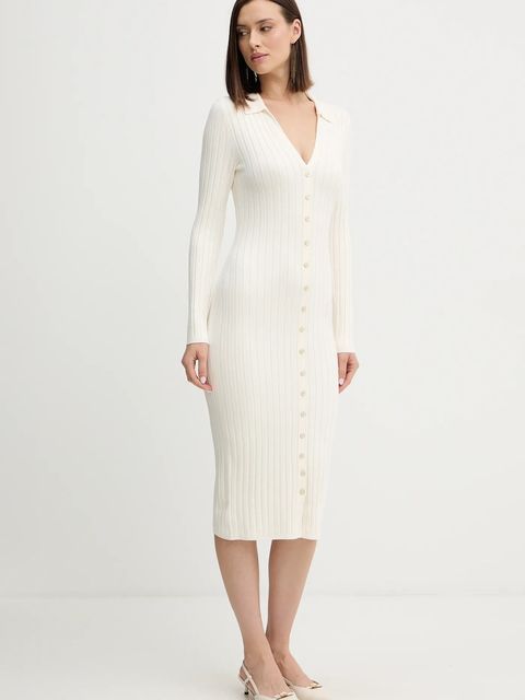 Guess sukienka MIRANDA kolor beżowy mini prosta W5BK60 Z2YJ2