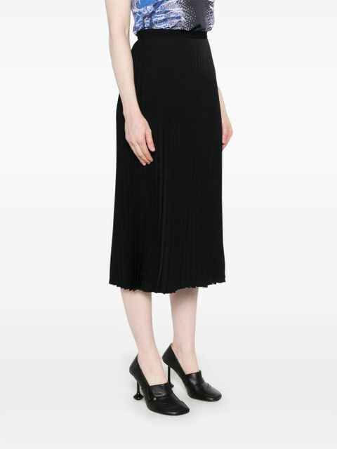 MM6 Maison Margiela pleated midi skirt - Black