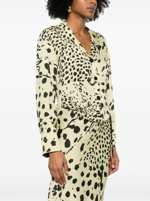 Nanushka animal-print shirt - Green