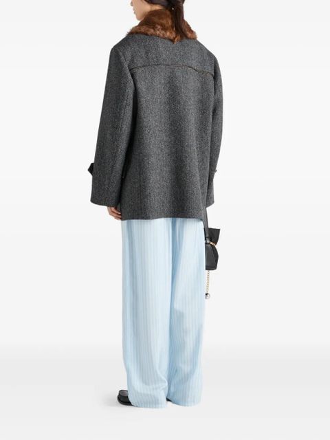 Prada striped silk trousers - Blue - zdjęcie produktu nr 2