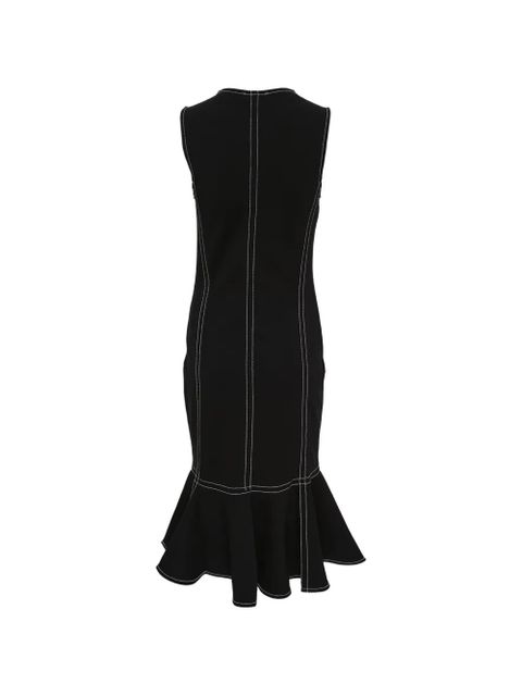 AMI Paris peplum midi dress - Black - zdjęcie produktu nr 2