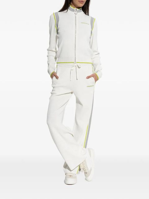 Casablanca drawstring-fastening track pants - White