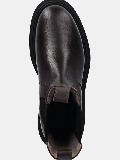 AllSaints sztyblety skórzane Alex Boot damskie kolor brązowy na platformie W062FB - zdjęcie produktu nr 2