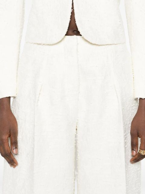 Jacquemus Le Curvo tweed trousers - White