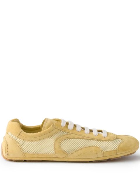 Prada re-edition suede mesh sneakers - Yellow - zdjęcie produktu nr 1