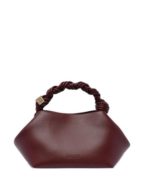 GANNI Bou braided-handle clutch bag - Red - zdjęcie produktu nr 2